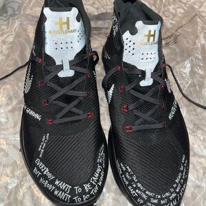 Nike Men’s Black Swim Sneakers with White & Red Accents